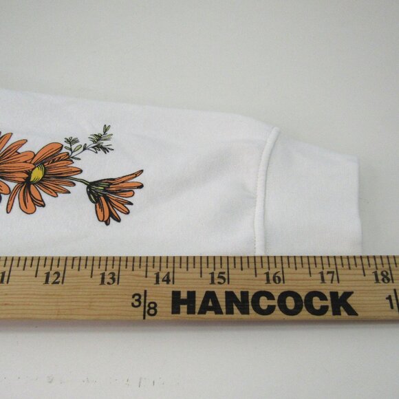 Love For Humanity Women's White Fleece Graphic Design Whiskey Sweat Shirt Size L - Picture 9 of 12